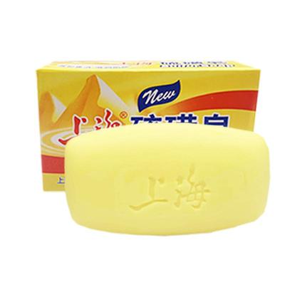 Gesichtsreinigung Schwefelseife Shanghai Schwefelseife Talgkontrolle Keratinaufweichung Porenverstopfende Seifenstück Sicher Hypoallergen Für Fettige