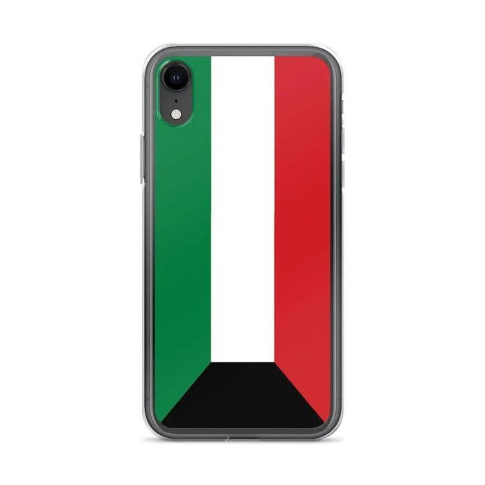 Coque iPhone - PIXELFORMA - iPhone XR - Drapeau du Koweit - Silicone souple - Finition fine