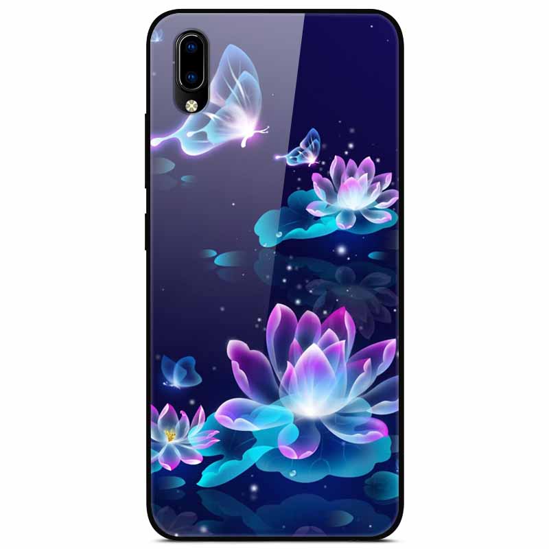 Für vivo V17 Hüllen V17 Pro Gehärtetes Glas Harte Rückseite Für Vivo V15 Pro Handyhülle Coque Für Vivo X50 Pro Lite Hülle X 50Lite