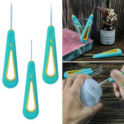 3 Pcs Round Hole Cone Hand Drills Practical Punch Needle Candles Wick Tool Easy To Use for DIY Silicone Mould Making