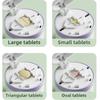Portable 2-in-1 Pill Box with Pill Cutter for Cutting Small Pills or Large Pills In Half & Quarter Travel Pill Organizer Case