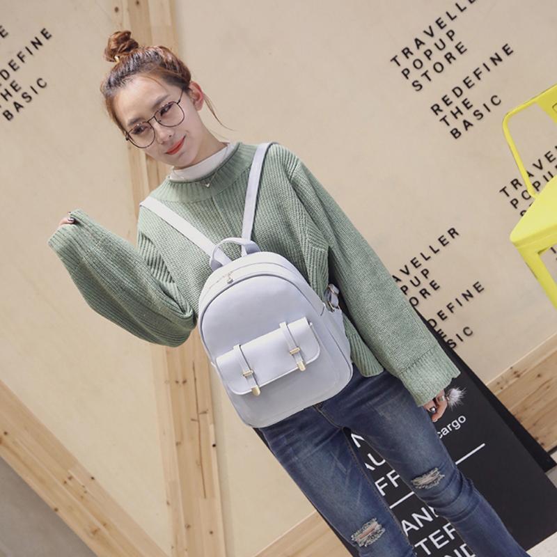 3X Women PU Leather Bowknot Backpack Travel Crossbody Bag Card Holder School Bag 3X Women PU Leather Bowknot Backpack Travel Crossbody Bag Card Holder School Bag