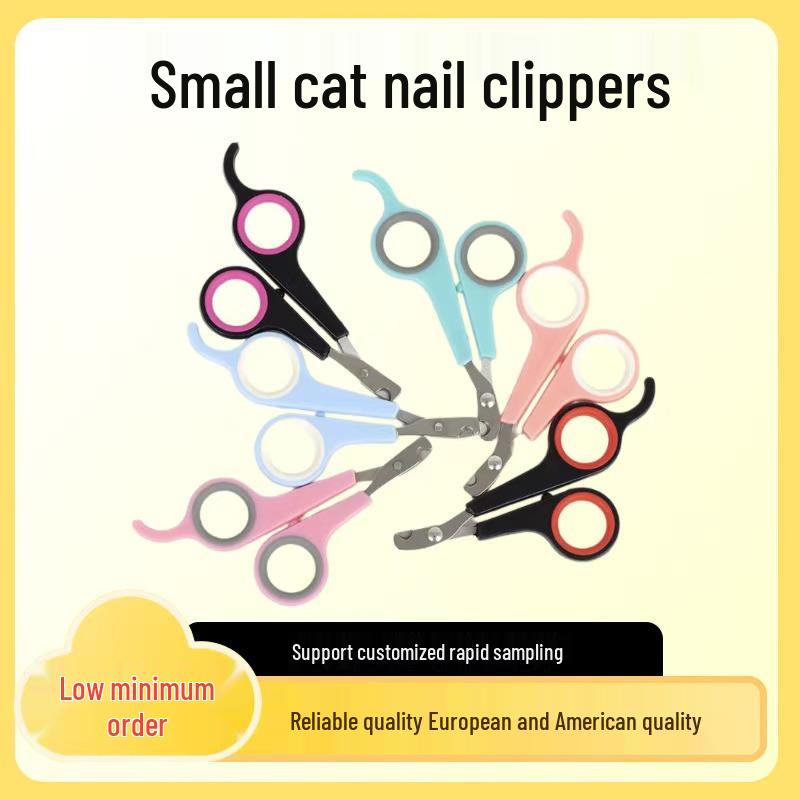 

Small Stainless Steel Pet Nail Clippers for Cats and Dogs - Grooming Tool for Pets Small Black and Red