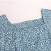 Shop   Women Square Neck Short Sleeve Trumpet Long Dress Green Pic Wdr 1396