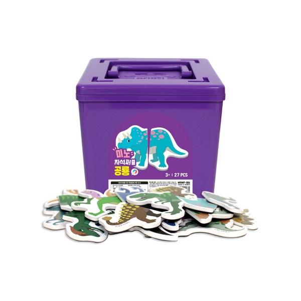 

Магнитный пазл Ariati «Динозавр» 27 деталей, 3 года, 1, Лучший пазл для малышей в Корее