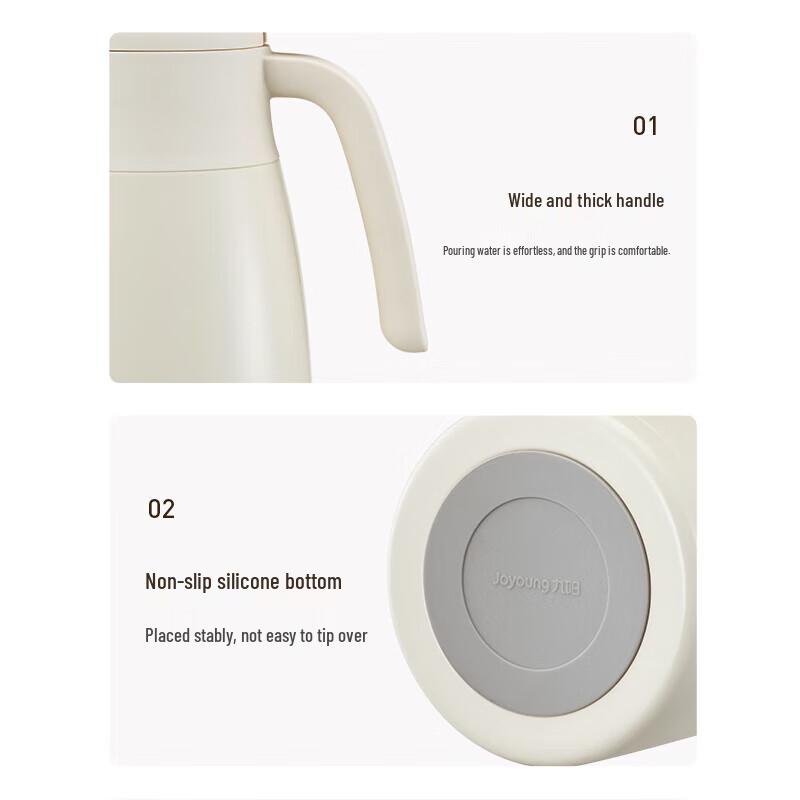 Joyoung 2L 304 Stainless Steel Vacuum Insulated Thermos Flask