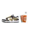 Dunk Slip Resistant Abrasion Resistant Low Top Skateboard Shoes Men's Black Gold DD1391-100(Team205--BOX))