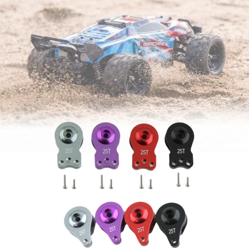 Cnc 25t Aluminum Steering Servo Swing Arm Horn Kit Trifora Haplopore Rc Car