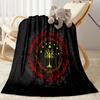 Lord Of The Rings Symbol Flannel Blanket-Soft and Suitable for Sofas,Beds,Offices,Travel,All Seasons,Great Gift for Holidays and Birthdays.