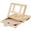 Tragbare Desktop-Tischstaffelei aus Holz, Multifunktions-Malstaffelei, Künstler-Schreibtisch-Staffelei, tragbarer Miniatur-Schreibtisch, leichte Holz-Klappstaffelei