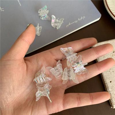 10ks Malé sponky do vlasů Butterfly Transparentní Butterfly Letní barevné pokrývky hlavy Dívčí vlasové doplňky