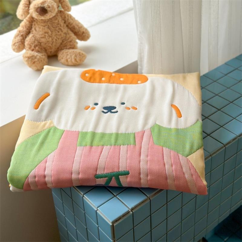 New Class A ten-layer yarn cotton puff quilt summer bath towel machine washable thin quilt nap blanket