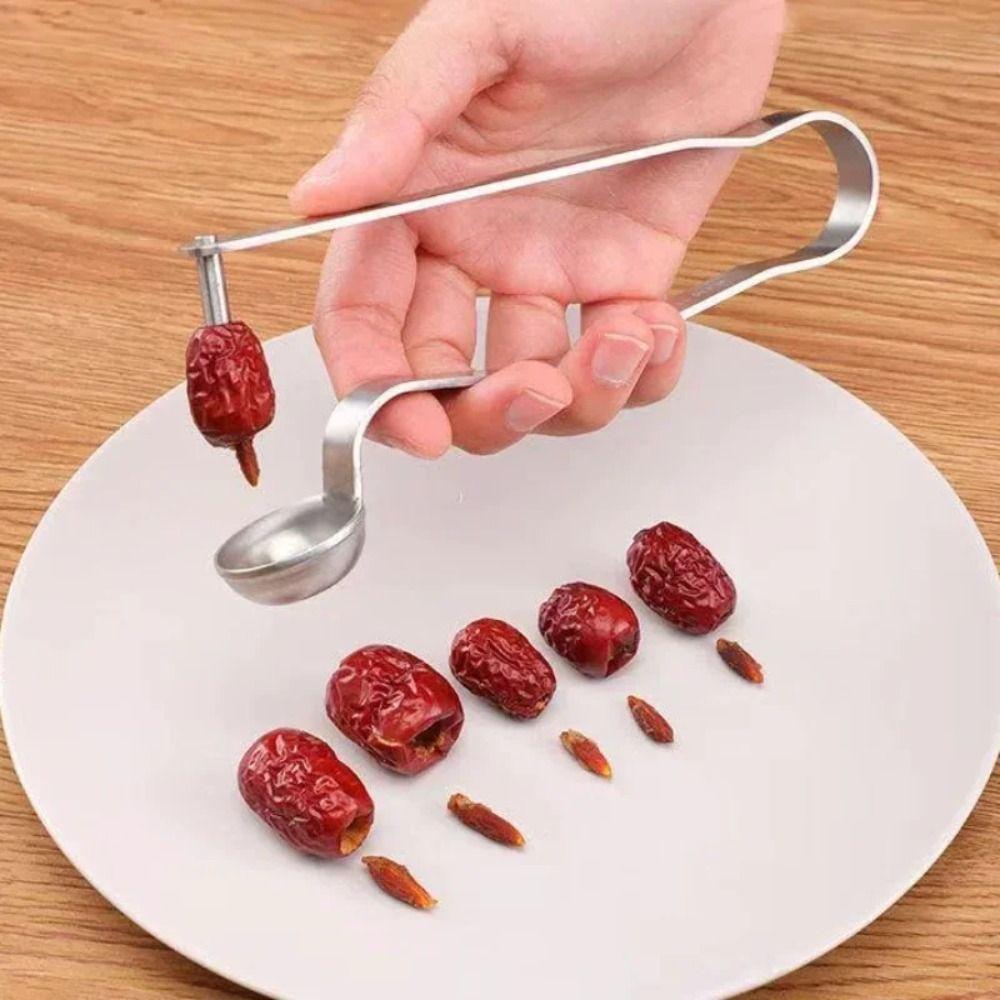 ABS Jujube Pitting Device Silver Green Egg Split Device New Cherry Core Remover  Kicthen