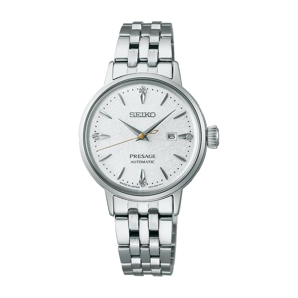 Seiko Presage Cocktail Time 30mm SRRW005 Women's Watch, Silver,