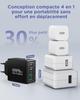 Chargeur USB C - SAMI - 40W - 4 Ports - Charge Rapide - Compatible iPhone 15