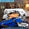 3PCS Game Fighter In Action Bedding set,Ideal for1pc Duvet Cover And 2pcs Pillowcases Perfect for Christmas gift,Ideal for Bedroom, Dormitory