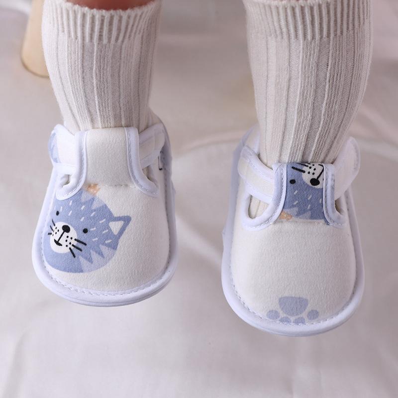 Newborn 2024Spring New Soft Sole Baby Shoes Prewalker Flat Soles Baby Cloth Shoes Fashionable Cute Single Shoes Flats Kids Shoes