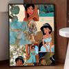 Disney Diamond Painting 5D DIY Jasmine Diamond Painting Set Suitable for Adults/Beginners Creative Gift Home Decoration