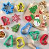 Stainless Steel Christmas Cookie Cutters Set Gingerbread Tree Mold Christmas Cake Decoration Gift DIY Baking Biscuit Mould