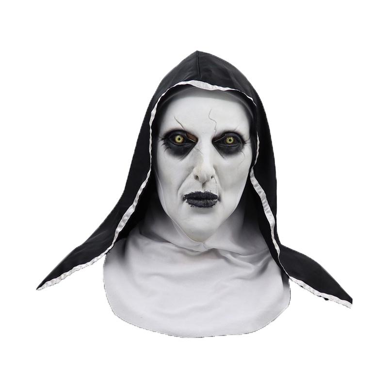 Die Nonnenkopfmaske mit entsetzlichem Design, ideal für Halloween und Kostümpartys