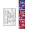 Beautiful City Night Lamp Narrow Bezel Atmosphere Lamp LED Night View Light Painting  Room