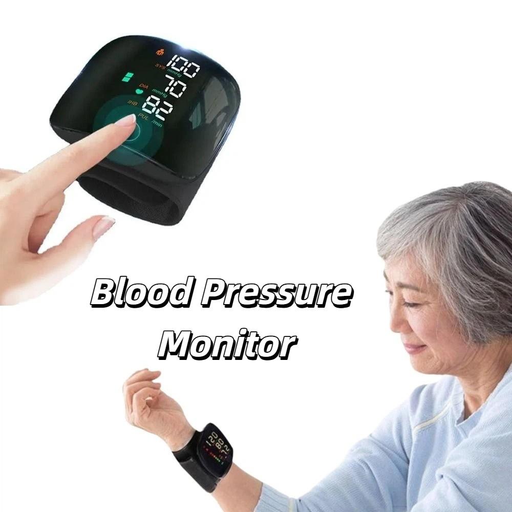 Smart Touch Heart Rate Monitor LCD Screen Sphygmomanometer  for Home Use