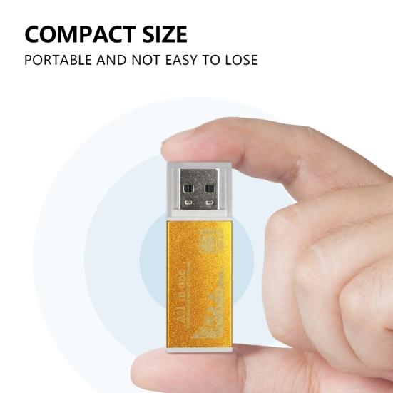 Multifunctional USB 2.0 Micro-SD/TF/CT/MS/SDHC Memory Card Reader Adapter