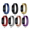 Waterproof Magnetic LED Digital Sports Watch for Students with Alloy Bracelet - Children's Gift