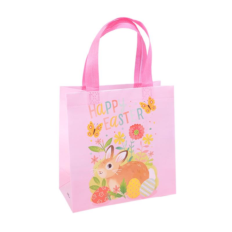 4/8Pcs Easter Gift Bags Cute Rabbit Eggs Candy Gift Packaging Bag 2025 Happy Easter Party Decor Supplies Kids Favors Treat Bag