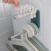 Multifunctional Clothes Storage Rack Large Capacity Seamless Clothes Clip Storage Hook Bathroom Wall Mounted Storage Tool