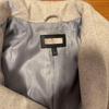 Used Long coat with belt light gray