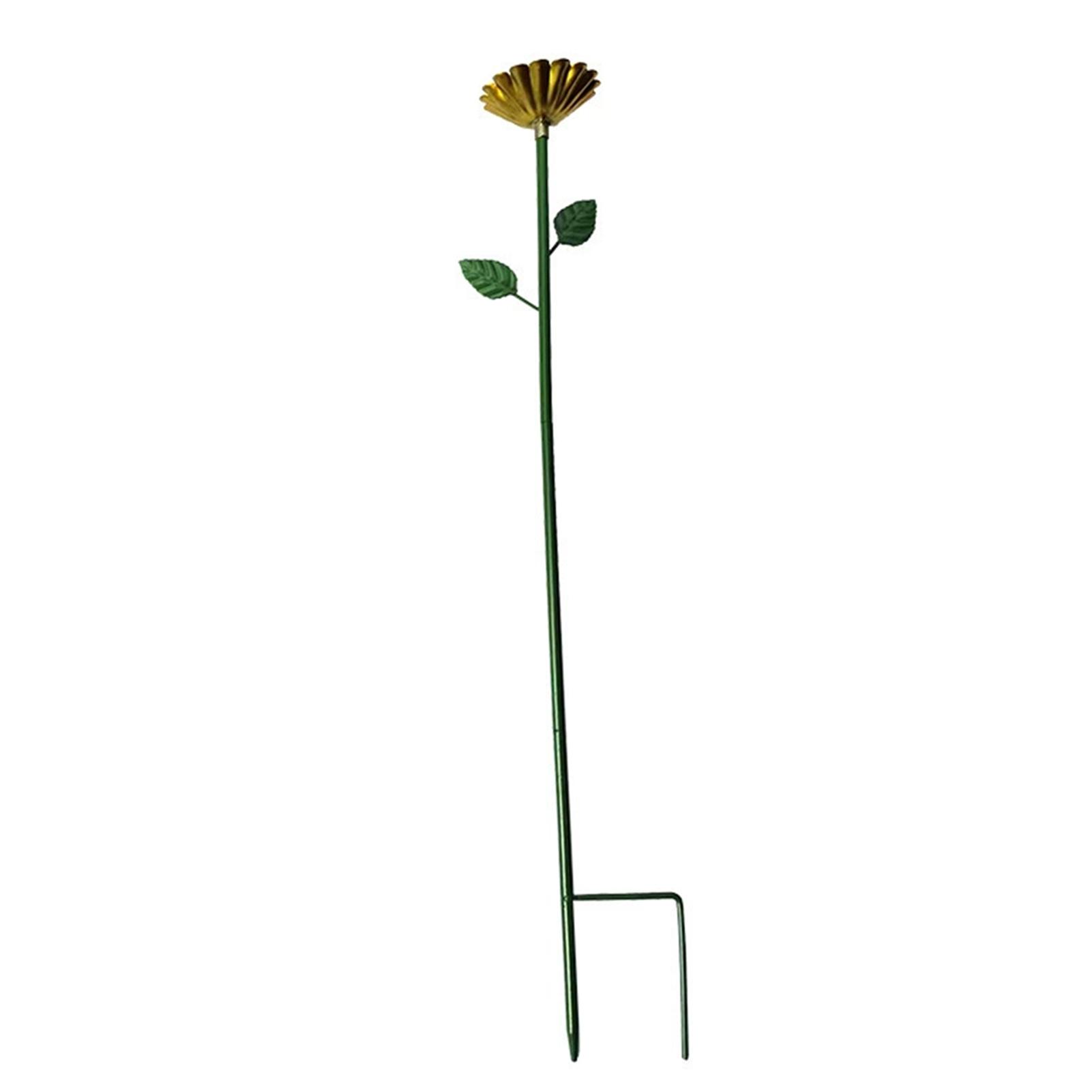 

Outdoor Bird Feeder And Bees Waterer With Bath Basin Ground Spike Decoration For Garden Use жёлтый