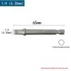 1/3Pcs Power Tools Chrome Vanadium Steel Socket Adapter Seth EX Shank To 1/4 "3/8" 1/2 "Extension Drill Bits Hex Bit Set