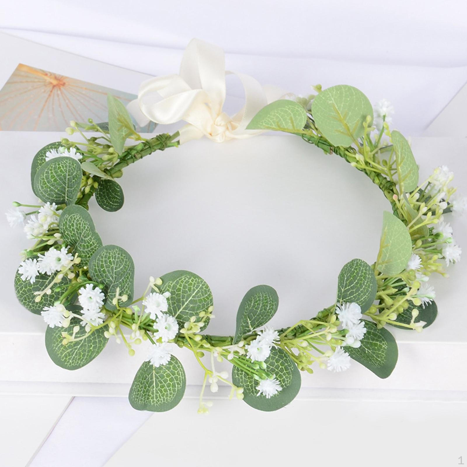 

Регулируемый цветочный венок, цветочный головной убор, повязка на голову, реквизит для фотосъемки Type4 E