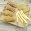 Imitation Food Keychain French Fries Chicken Nuggets Fried Pendant Key Chain