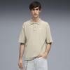 ESS Boxy Waffle Polo [Puma] 63680761_WARDROBE Shirt_Pebble Grey_S