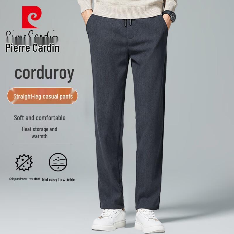 Pierre Cardin Men's Corduroy Straight-Leg Trousers