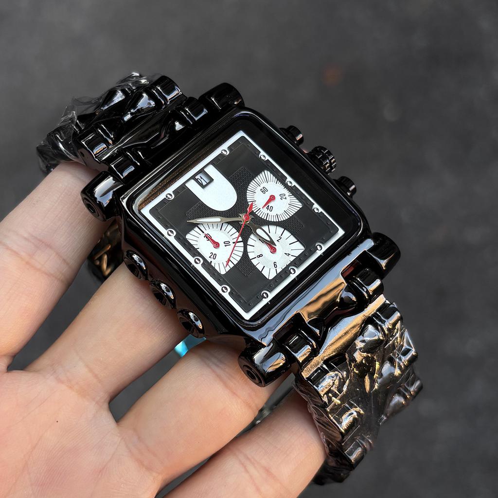 Big High Quality Six needles Multifunctional Quartz Watch Men Antique Alabaster Industries Y2K Personalize Unique AAA Men Watch
