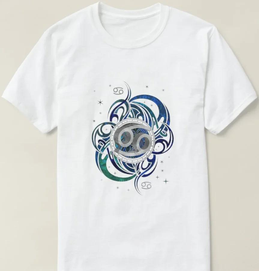 Cool Fashion Cancer Zodiac Sign Water Element TShirt 100 Cotton ONeck Summer Short Sleeve Casual Mens Tshirt Size S3XL