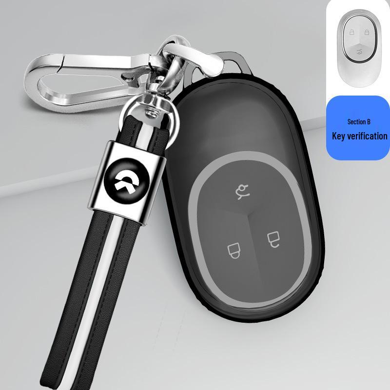 2022 NIO ET7/ES7/ET5 Key Case: Transparent Protective Shell with Buckle
