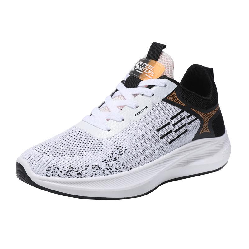 Herrenschuhe 2023 Neue Sommersportschuhe Bequeme atmungsaktive Plattform Modeschuhe Fliegende gewebte Herrenschuhe Herren-Freizeitschuhe