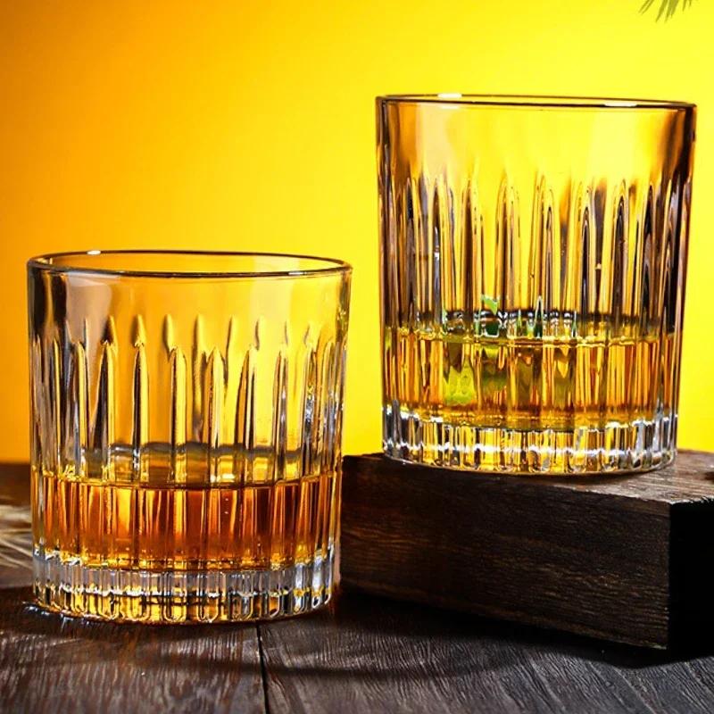 300ml/340ml Whiskey Cup Foreign Wine Glass Crystal Glass Cup for Bar Home Wine Ware Wholesale Cups European Style Coffee Cups