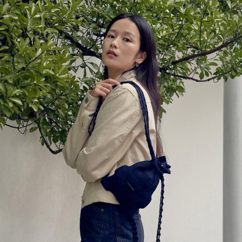 Pleatsmama Mini Bow Backpack Midnight