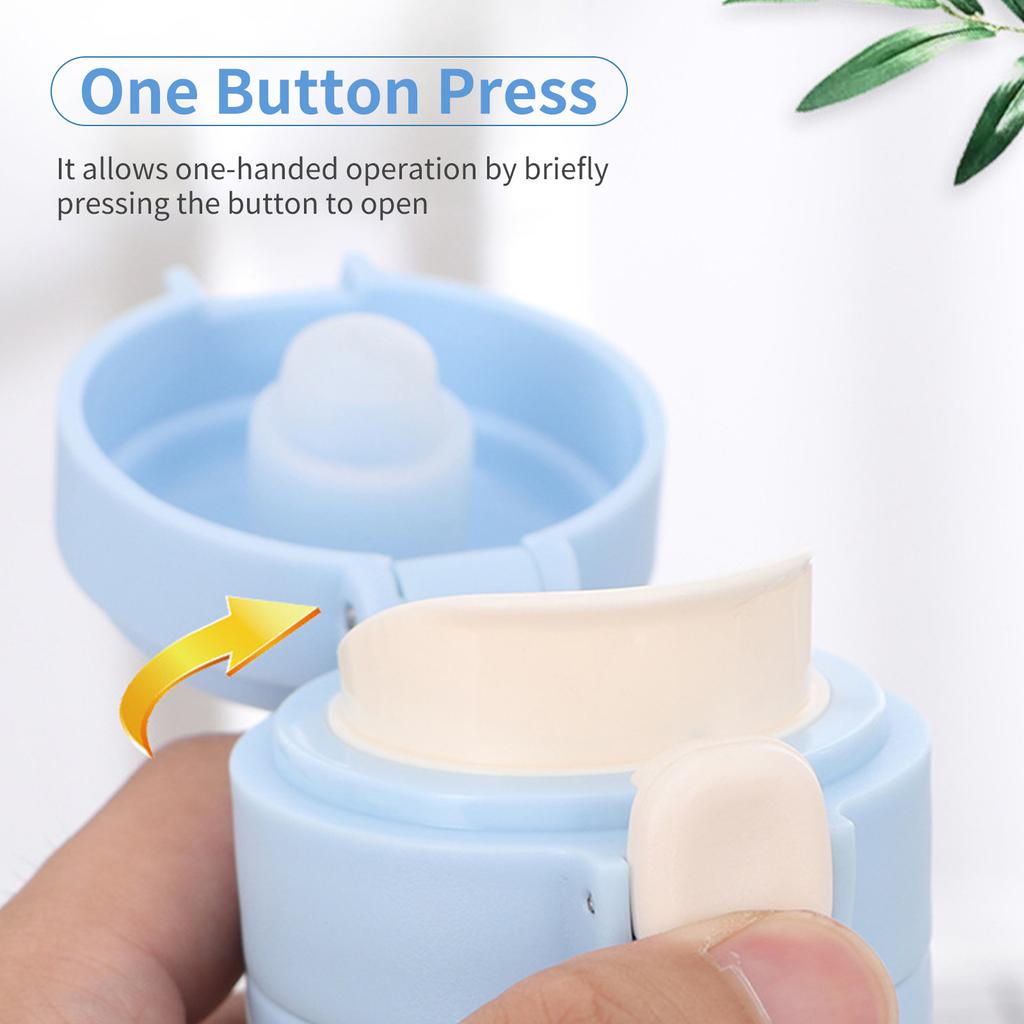 400 ml cu vacuum sticlă termos sticlă apă termală apă portabilă rezistentă la scurgeri din oțel inoxidabil