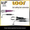 Black Hair Extension Iron, Adjustable Temperature, Quick Heat Glue, Pliers Clips Tools, EU/US Plug