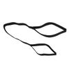Leg Lifter Assist Strap Soft Leg Recovery Stretching Assist Band with Foot Loop Hand Grip Black