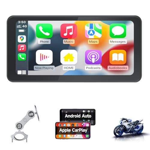 

Смарт-монитор для мотоцикла Spedal CL871, совместимый с CarPlay и Android Auto, навигационная система для мотоцикла, 6,25-дюймовый ЖК-монитор, водонепроницаемый