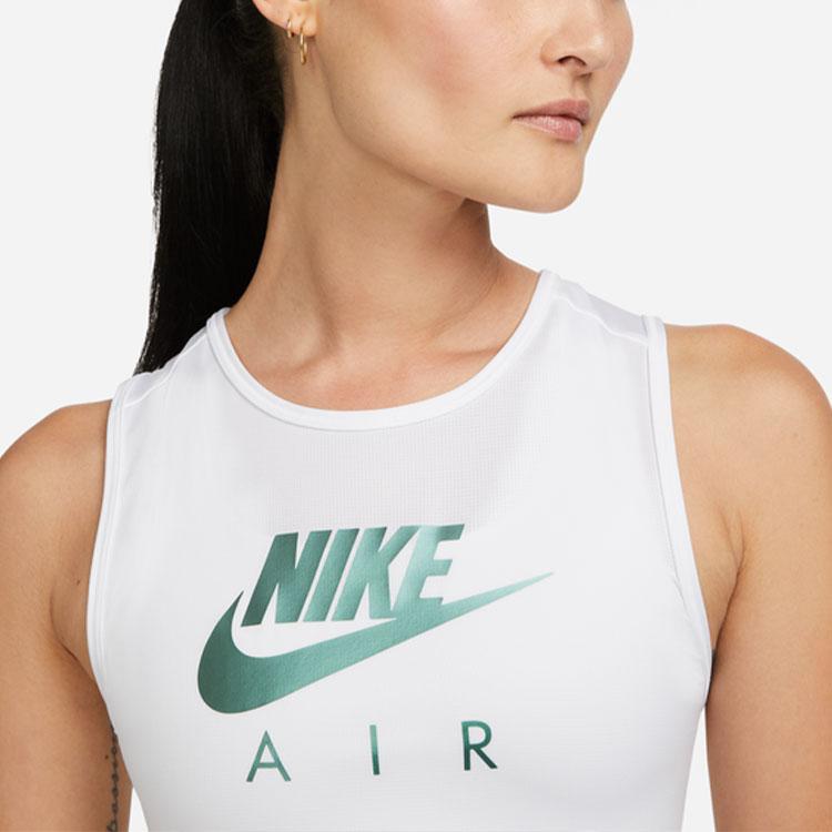 Nike Letter Print Medium Support Sports Bra Women Underwear White DM0644-100