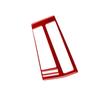 Red Carbon Fiber Gear Shift Panel Cover Trim Sticker For VW Golf 8 MK8 GTI