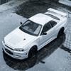 JDM 1:24 Nissan GTR R34 Supercar Alloy Metal Diecast Model Car Home Decoration & Computer Desktop Ornaments Holiday Present Gift
